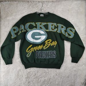 Vintage 90s Green Bay Packers Sweatshirt Tultex Maximum Sweats L Made in USA NFL